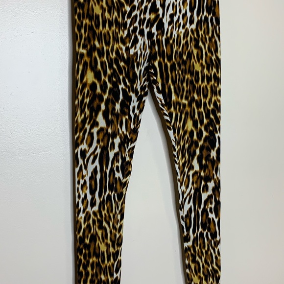 MIXIT | Leopard Print Designer Straight Leggings | Pants Fitted Fashionable - Picture 7 of 10